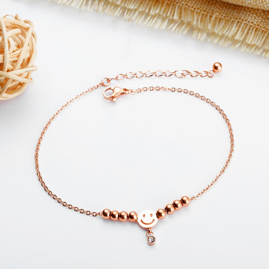 Stainless Steel Rose Gold Anklet Bracelet
