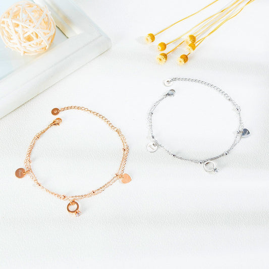 Stainless Steel Love Anklet