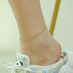 Stainless Steel Gold and Rose Gold Anklet