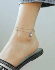 Stainless Steel Women Layer Chain Anklet
