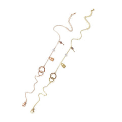 Women Double Circle Chain Anklet Bracelet