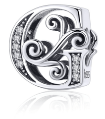 Silver Letter Charms