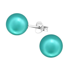 Sterling Silver Pearl Ear Studs Earrings
