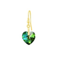 24K Gold Vitrail Medium Heart Sterling Silver Jewellery Set