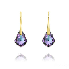 24K Gold Swarovski Crystal Earrings