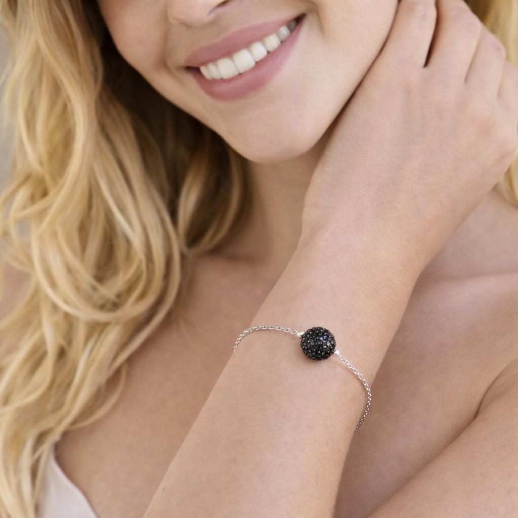 bracelet with a black bead