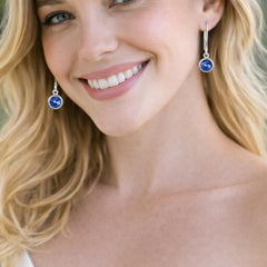 blue gemstone earrings