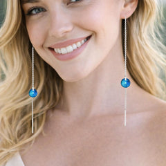 blue gemstone earrings