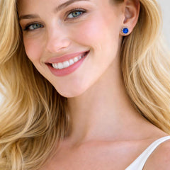 blue earrings