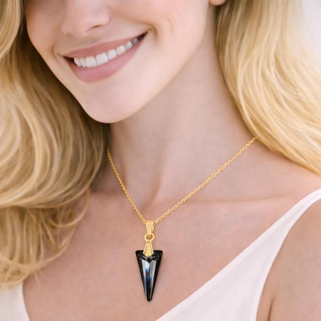 24K Gold Silver Pendant Necklace