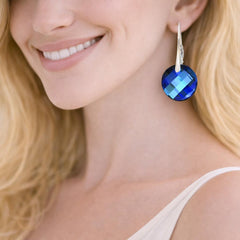 blue earrings