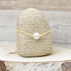 24K Gold Plated Sterling Silver White Pearl Choker Necklace