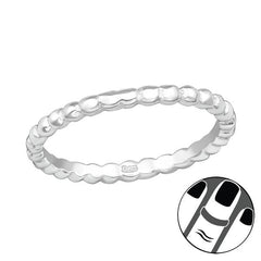 Silver Round Midi Ring