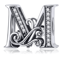 Silver Letter Charms