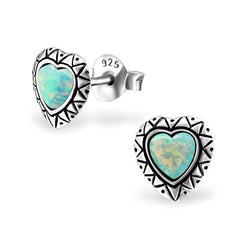 Heart Stud Earrings