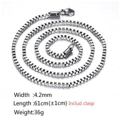 Stainless Steel Box Necklaces