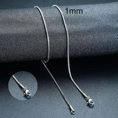 Stainless Steel Men's Jewelry Box Chain Necklace