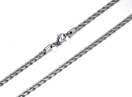 Stainless Steel Rope Chain Necklace
