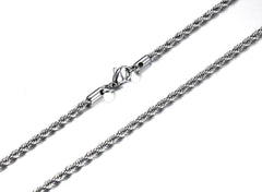 Stainless Steel Rope Chain Necklace