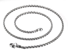 Stainless Steel Rope Chain Necklace