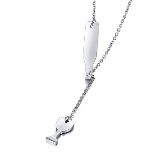 Wine Glass and Bottle Women Necklace