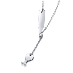 Wine Glass and Bottle Women Necklace