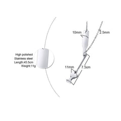 Wine Glass and Bottle Women Necklace