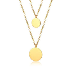 Stainless Steel Gold Multi Layer Necklace