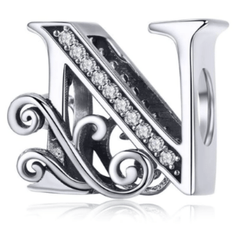 Silver Letter Charms