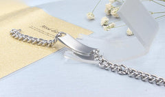 Stainless Steel Chain Rainbow Bracelet