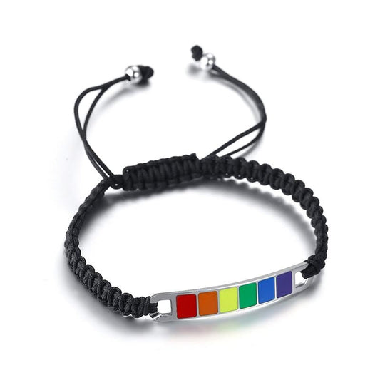 Stainless Steel LGBT Pride Bracelet
