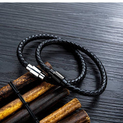 Mens Leather Cuff Bracelet