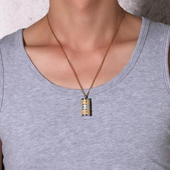 Stainless Steel Gold Plated Buddhism Pendant