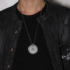 Stainless Steel Lava Volcanic Energy Quantum Necklace