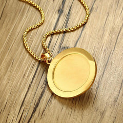 Stainless Steel Lion Head Neckalce