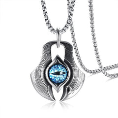 Stainless Steel Eye Neckalce Mens
