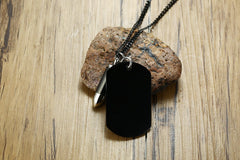 Stainless Steel Camouflage Tag Necklace