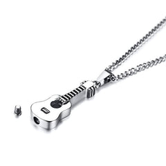 Stainless Steel Guitar Necklace For Ashes