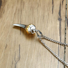 Stainless Steel Wolf Tooth Necklace