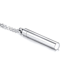 Stainless Steel Paw Print Necklace For Ashes