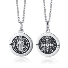 Stainless Steel Saint Necklace For Women