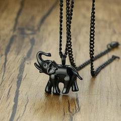Stainless Steel Elephant Urn Necklace
