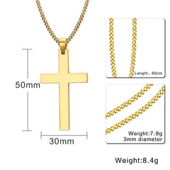 Stainless Steel Cross Necklace