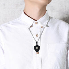 Stainless Steel Mens Black Pendant