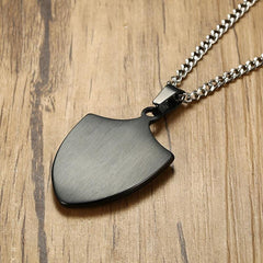Stainless Steel Mens Black Pendant