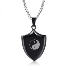 Stainless Steel Mens Black Pendant