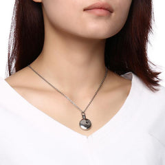 Stainless Steel Keepsake Paw Print Cremation Jewellery Necklace