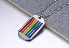 LGBT Flag Rainbow Pride Necklace