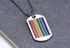 LGBT Flag Rainbow Pride Necklace