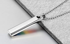 LGBT Pride Rainbow Bar Necklace